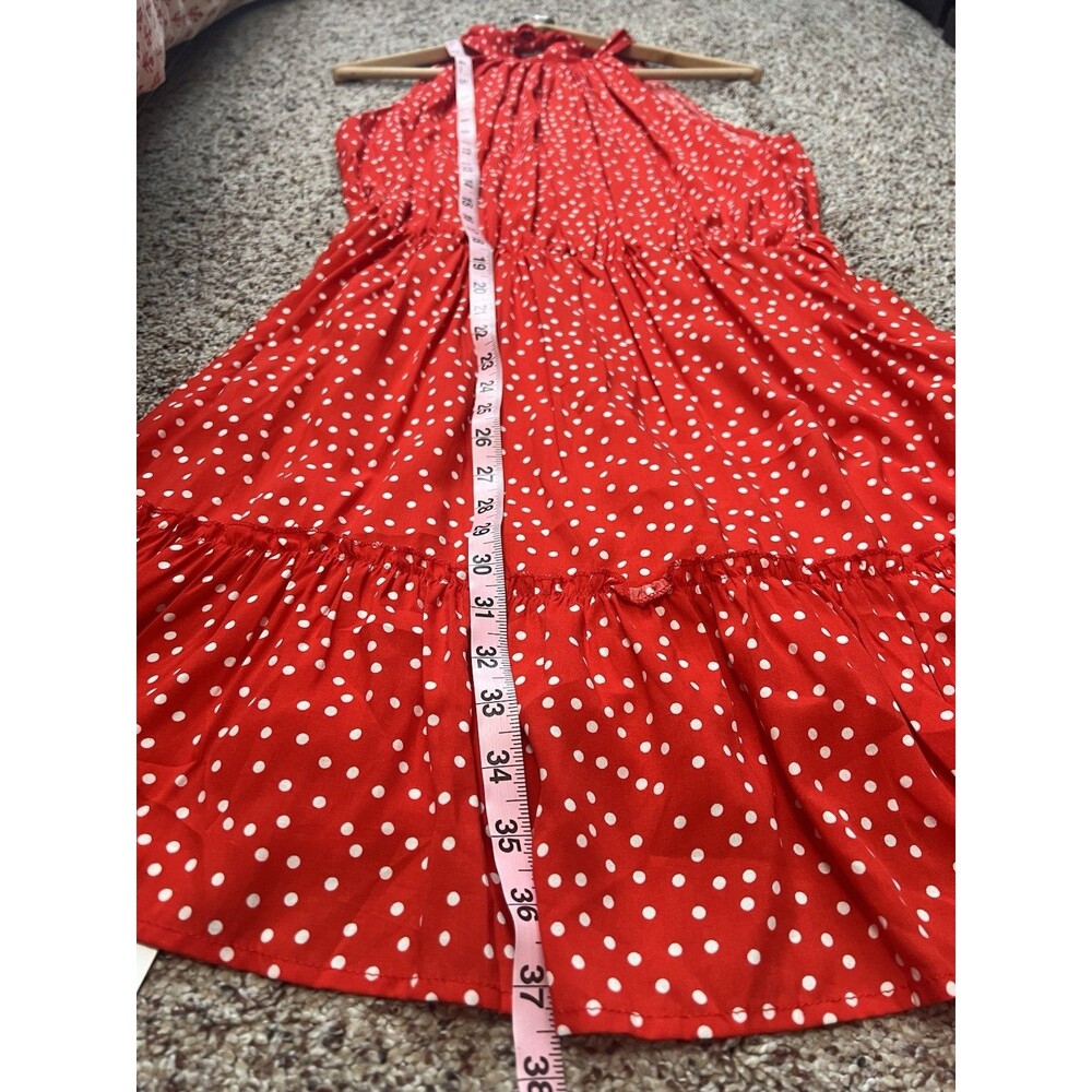 NWT BTFBM Red Halter Polka Dot babydoll Dress - Size  Medium - Picture 6 of 9